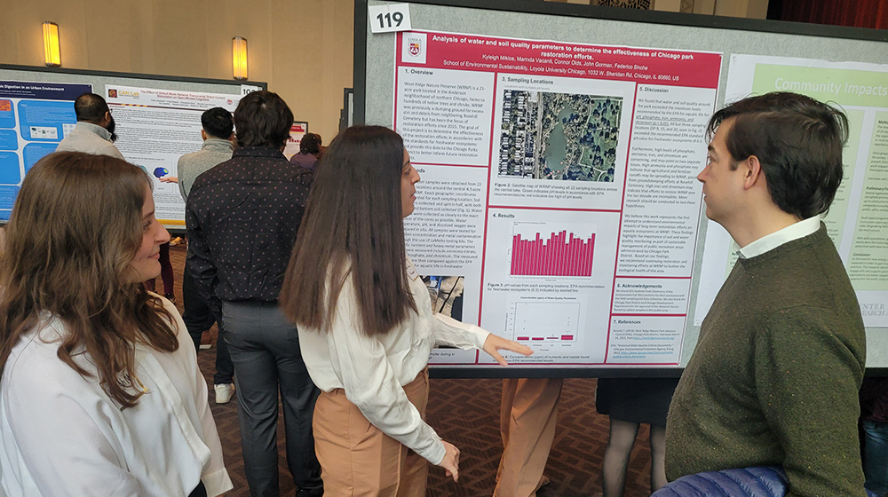 Students at CELTS poster session